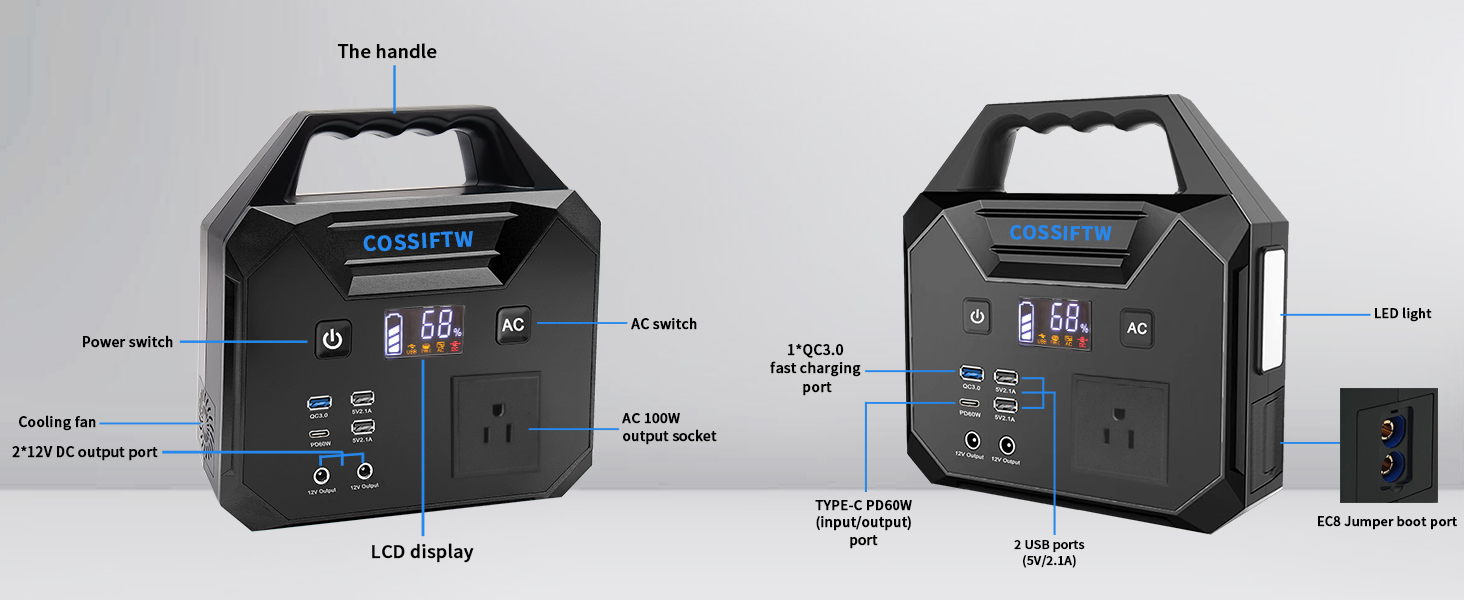 Portable jump starter