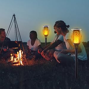 solar lights outdoor flame