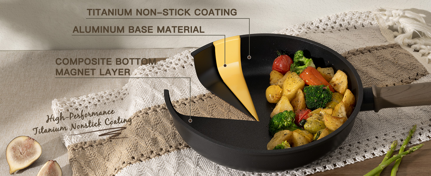pots and pans set non stick