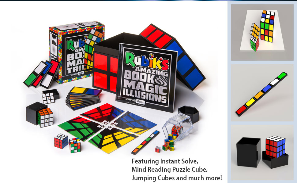 Magic kit includes; Instant Solve, Mind Reading Puzzle Cube and much more!