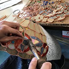leaded lamp, stained glass lamp, tiffany lamp