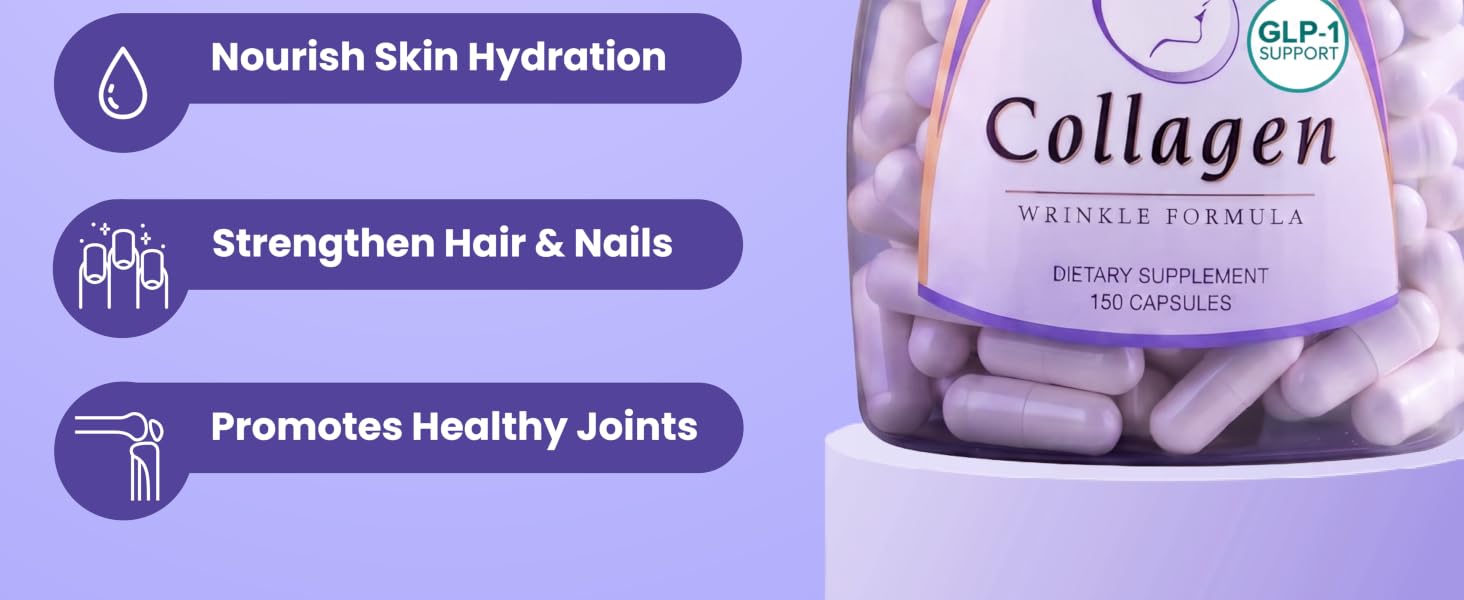 Boost skin elasticity, nourish skin hydration, strengthen hair and nails, promote healthy joints