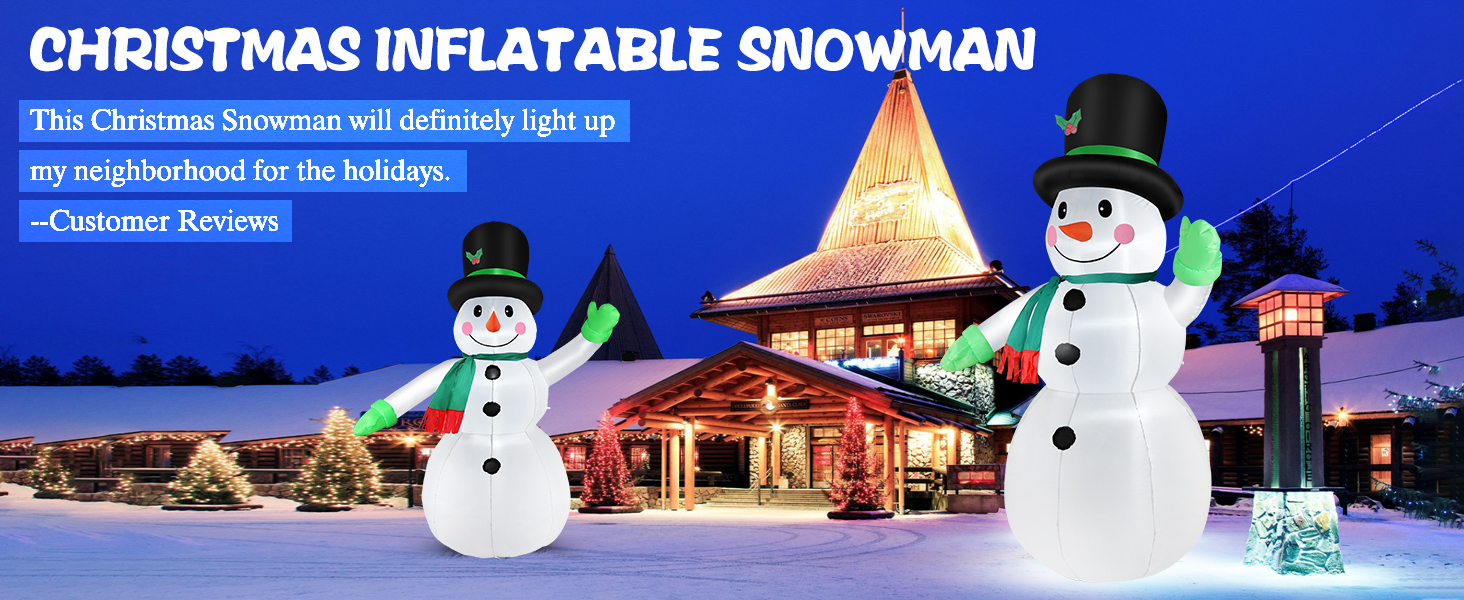 christmas inflatable snowman