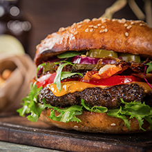 Pickerfresh Pickles on a Burger