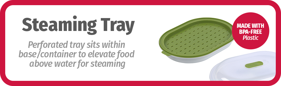 steaming tray
