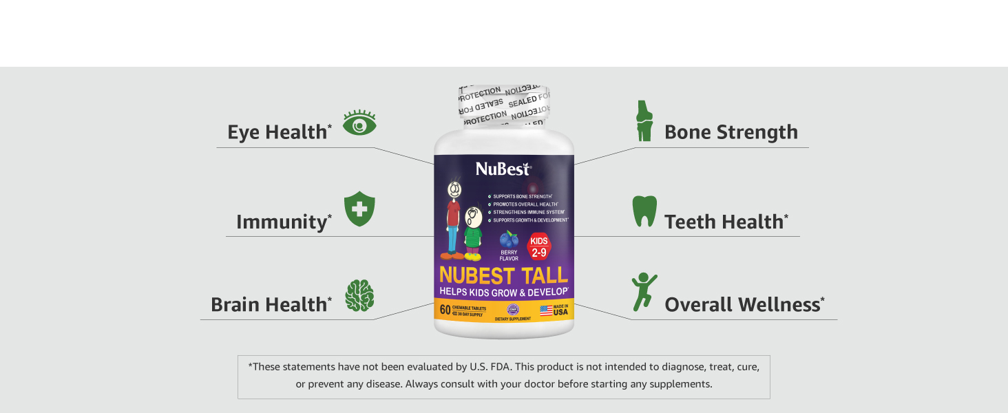 NuBest Tall Kids 60ct