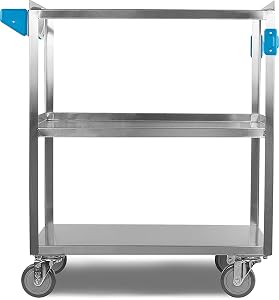 Stainless Steel cart, heavy duty cart, heavy gauge utility cart,high-capacity utility cart,