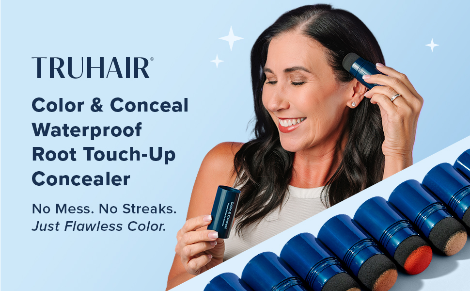 Color &amp;amp; Conceal Waterproof hair color for gray hair coverage gray hair cover up