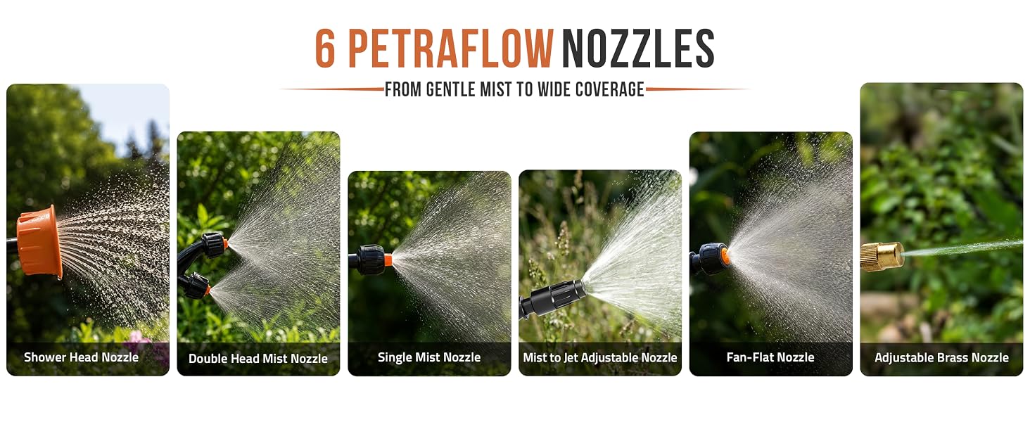 PetraTools HD3000 battery sprayer with wide-mouth lid, strainer, padded straps and vented back pad