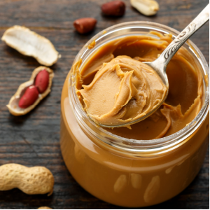 crunchy peanut butter biscuits classic flavor creamy nutty multi grain crunchy grains flaxseed good