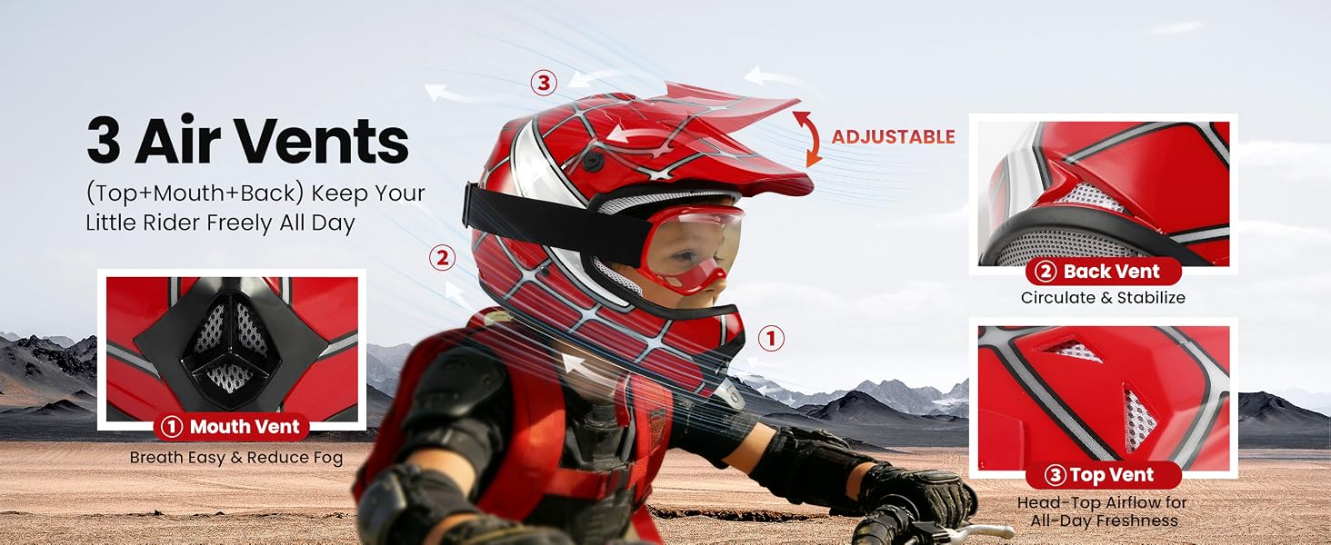 kids dirt bike helmet