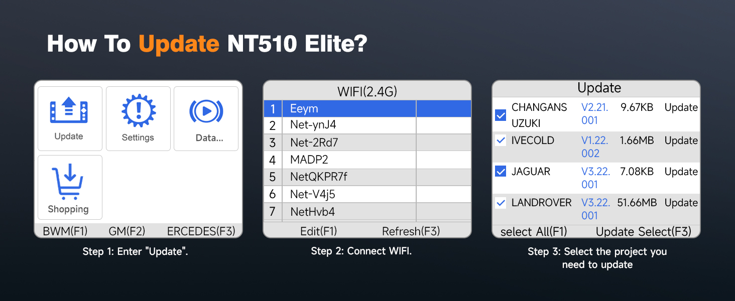 The Newest NT510 Elite Scanner for GM is plug &amp;amp; play—no registration required!