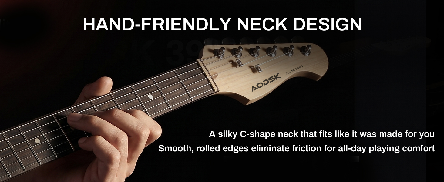 HAND-FRIENDLY NECK DESIGN