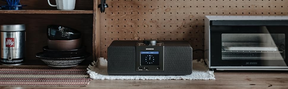 SANGEAN WFR-32 Internet Radio, Supporting Bluetooth, WiFi and Streaming Services like Spotify