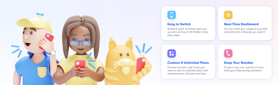 It&amp;#39;s easy to switch, real-time dashboard, custom and unlimited plans, and you can keep your number.