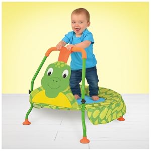 Turtle trampoline outdoors, active toy