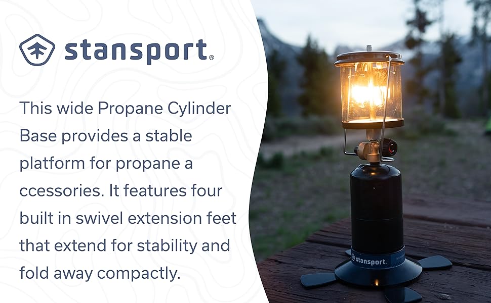 stansport, camping, cooking, heater, propane stove, lantern, cylinder base, replacement part