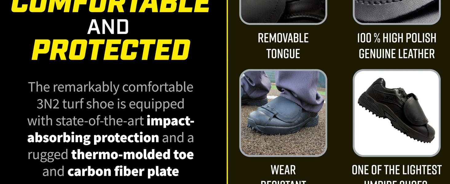 3n2 reaction Pro Plate Umpire Shoe Comfortable and impact-absorbing