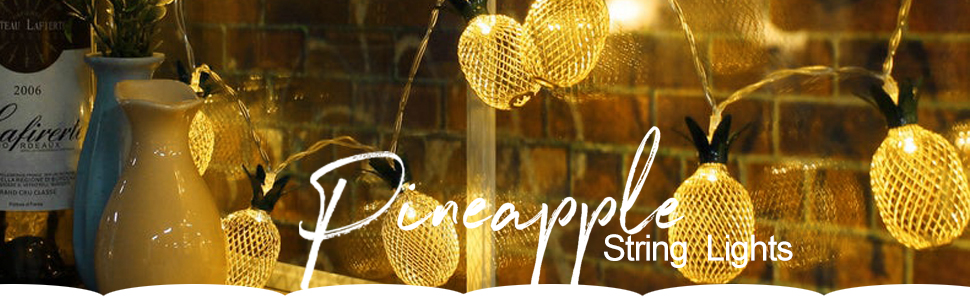 Pineapple string lights