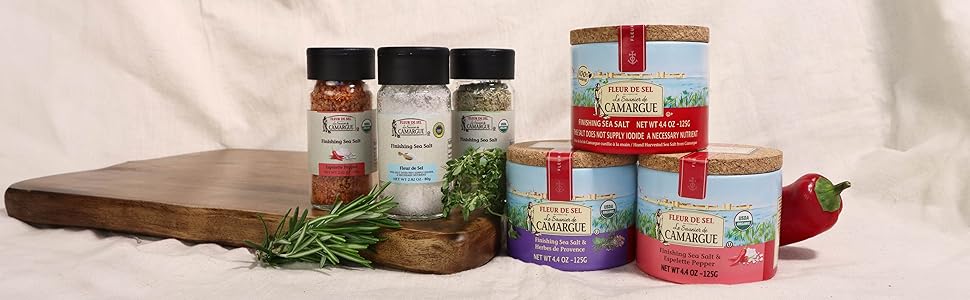 full line of fleur de sel
