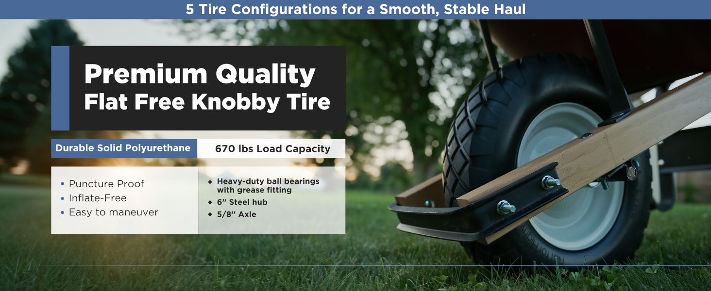Scenic Road Tires - Flat free knobby tire