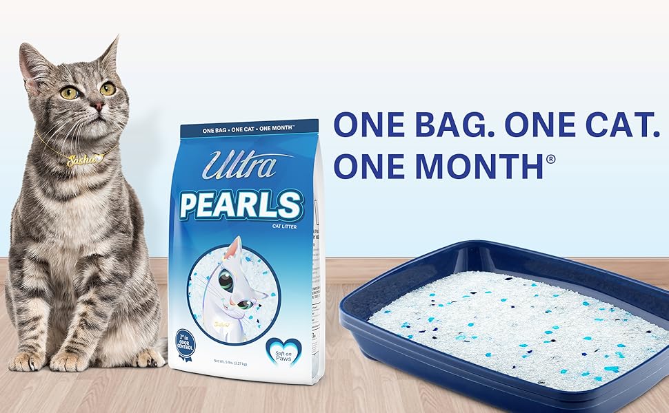 pearl shaped crystal cat litter one bag one cat one month long lasting