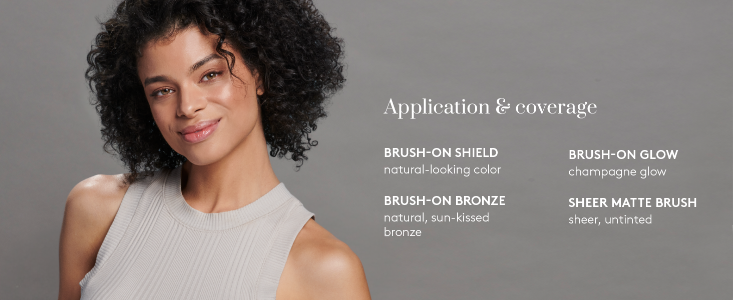 Application and coverage - sunscreen brushes