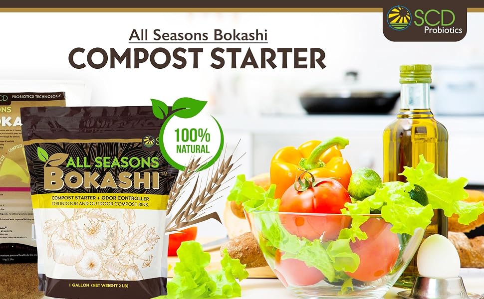 bokashi bran compost accelerator indoor kitchen composting