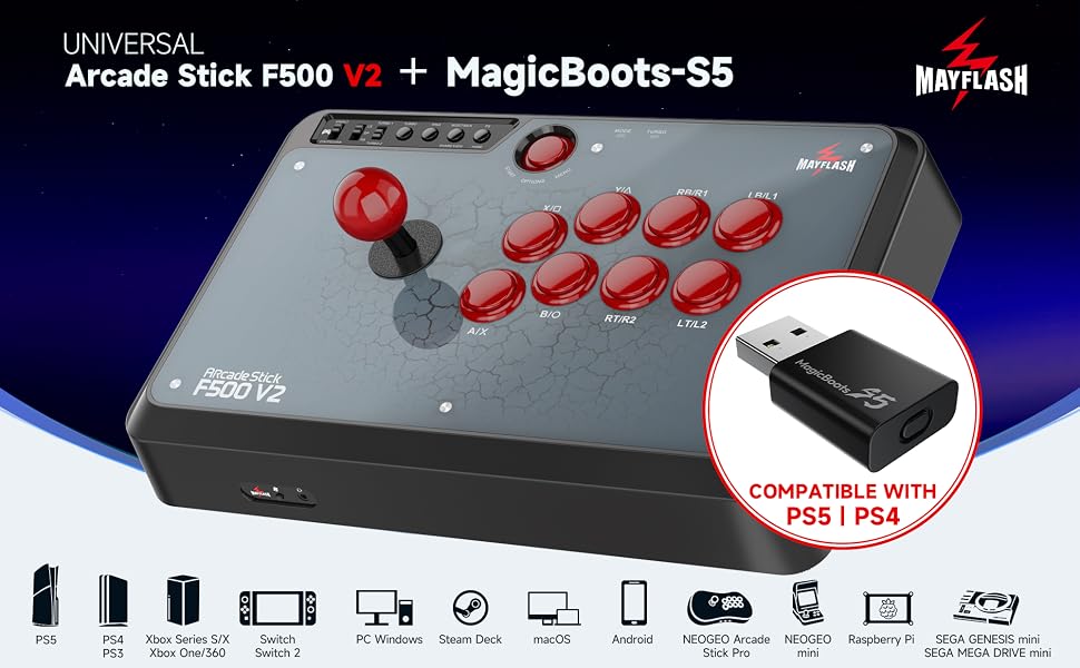 MAYFLASH F500 arcade stick ps5 fighting stick