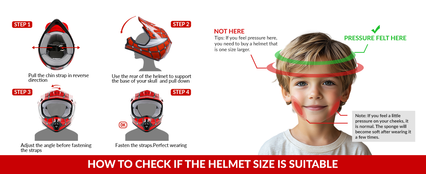 how to check if the helmet size is suitable