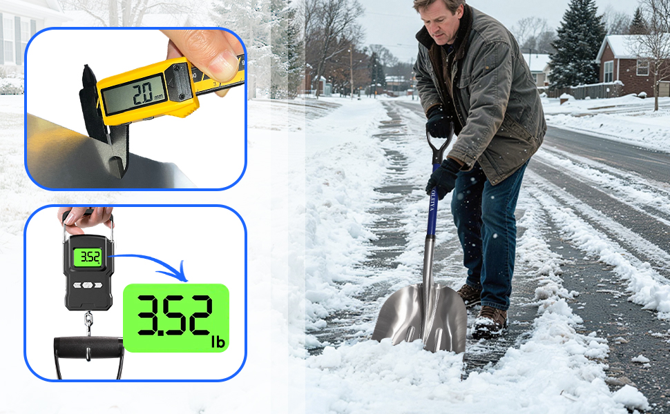 Aluminum Snow Shovel Heavy Duty