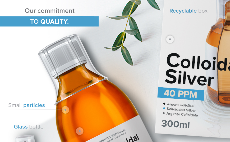 Colloidal silver liquids 40 PPM