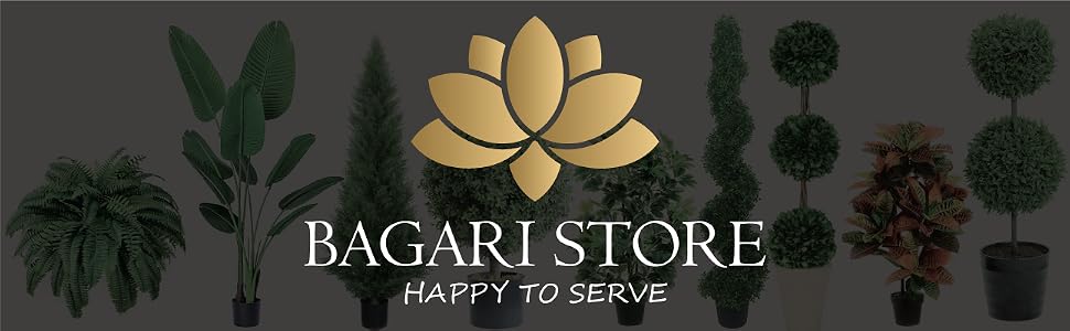 Bagaristore+silktreewarehouse+ palm tree+ artificial+ tree+ poted+ fake+ 6foot+ green+ 5 feet topir
