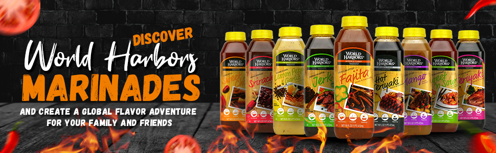 big flavor world harbors teriyaki sriracha fajita