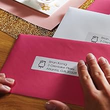 DYMO Labels on Mailing Envelopes