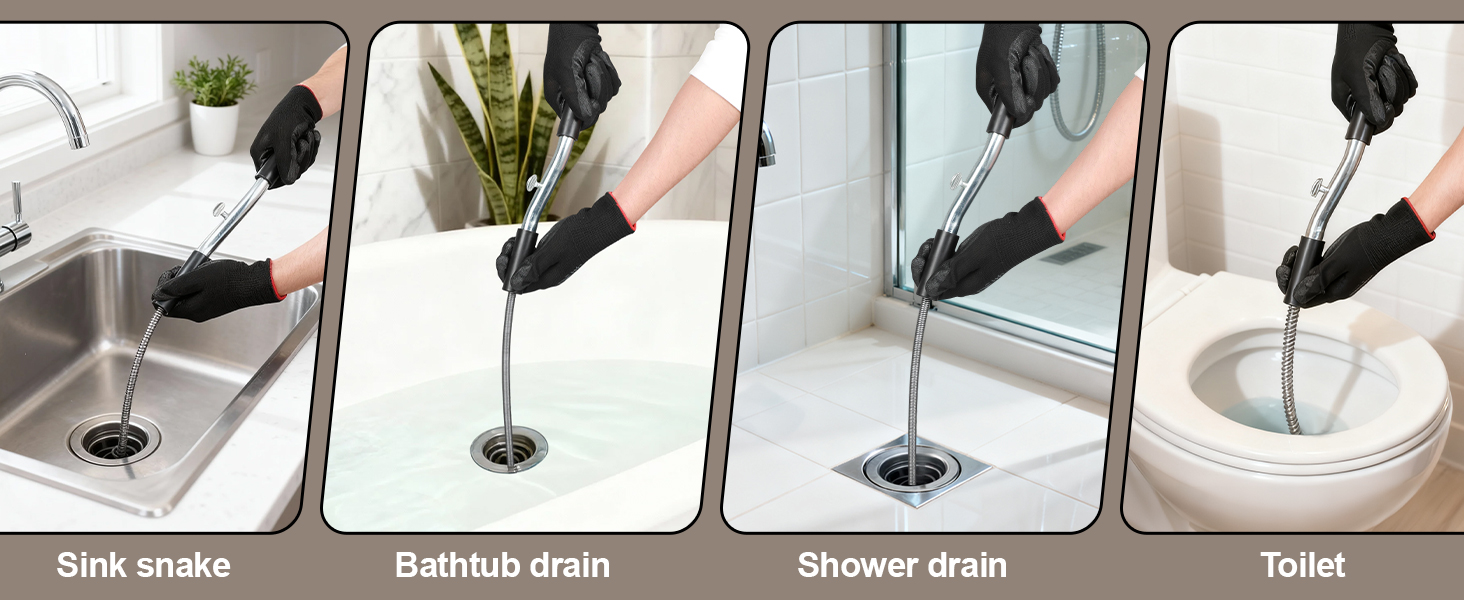 toilet snakes for unclogging