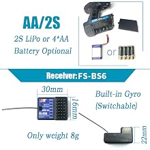 RC Transmitters Transmitter and Receiver Flysky FS-GT5 Flysky FS-BS6 Receiver 6CH RC transmitter
