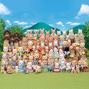Miniatures; Doll Family; Gift Set; Calico Critters; Cat Family; animal figure; cat toys; cat figures