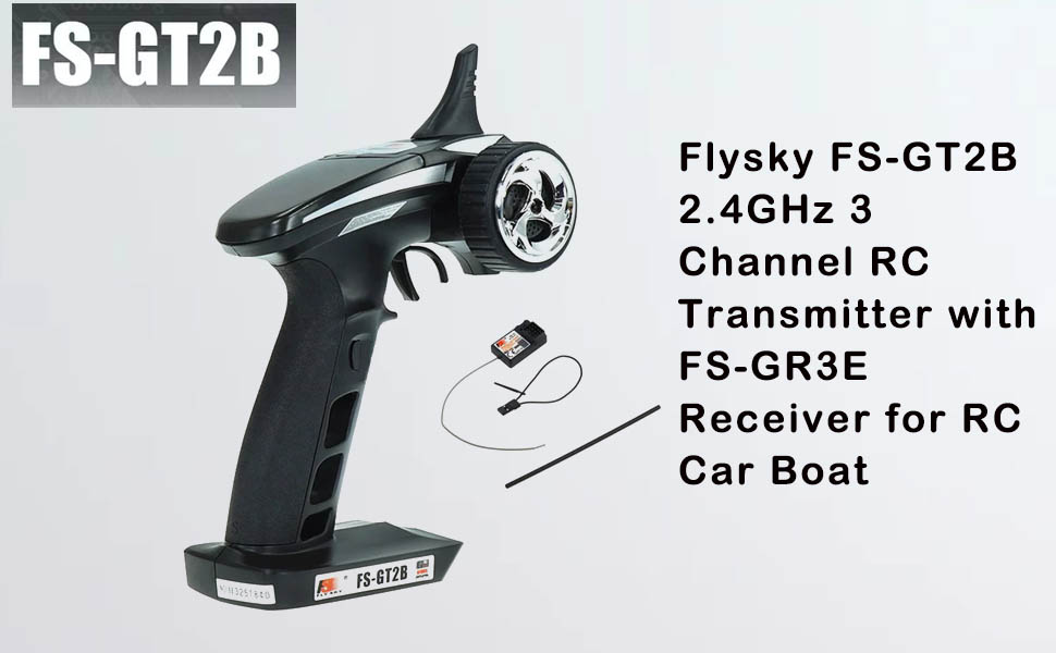Flysky FS-GT2B RC Transmitter Radio Transmitter FS-GR3E Receiver RC Transmitter with Receiver