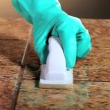 apply stone and tile sealer with mira brush applicator
