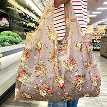 reusable bag shopping eco market tote nylon extra large grocery
