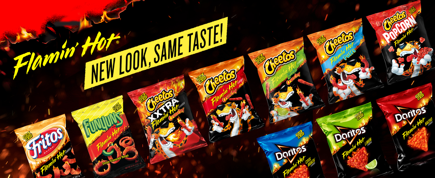 Flamin Hot New look, same taste!