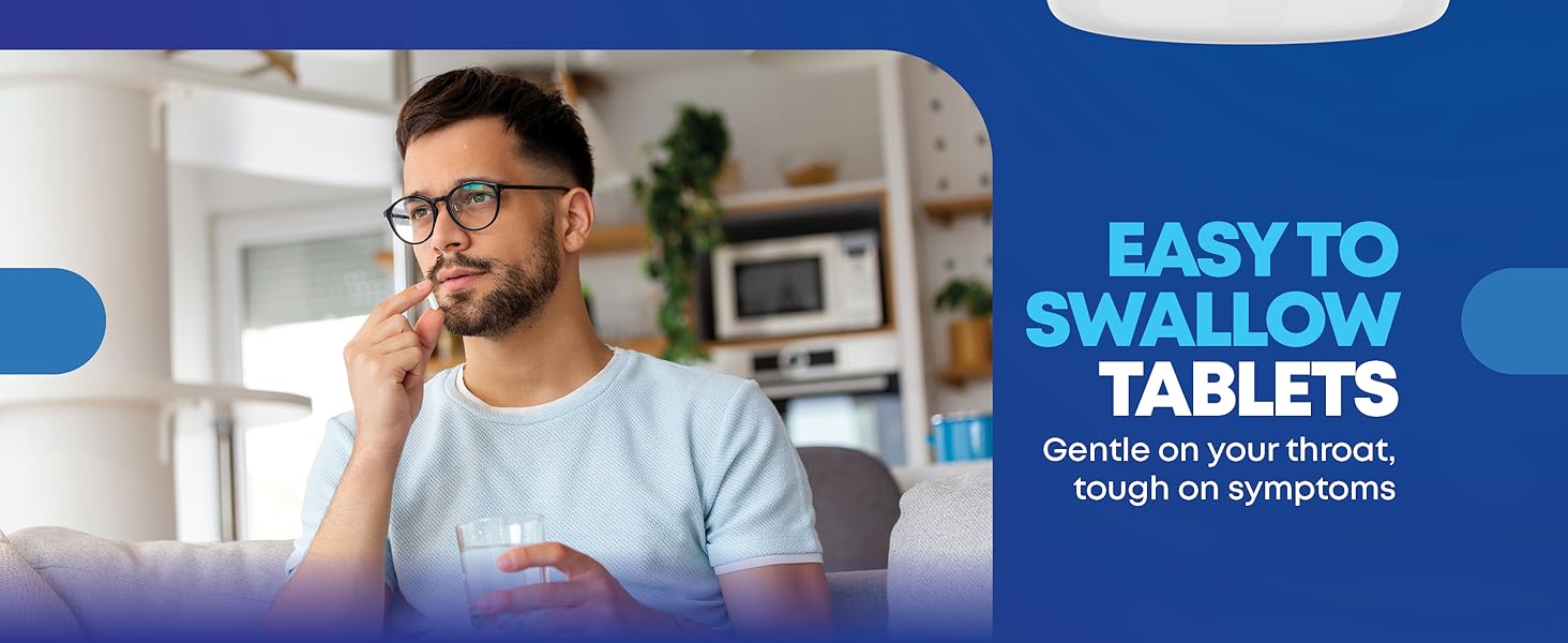GenCare Mucus Relief Guaifenesin 400mg easy to swallow tablets gentle on throat, tough on symptoms