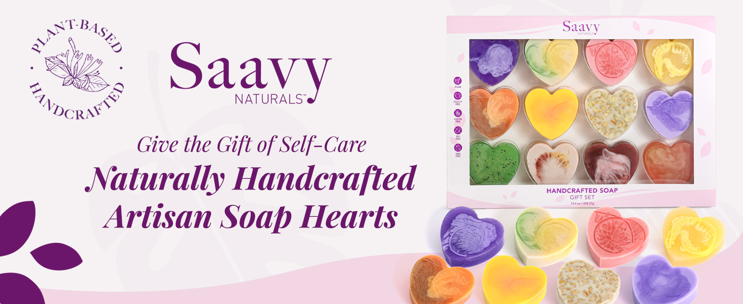 Heart Shaped Artisan Natural Soaps
