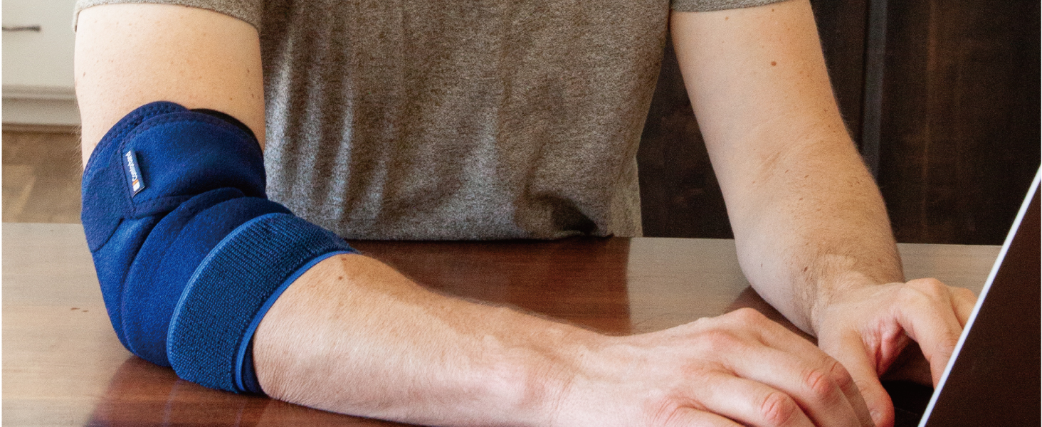 Adjustable Elbow Support for Tennis Golfer's Elbow, Tendonitis, Arthritis, Bursitis, Sprains