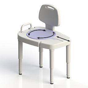 sliding-rotating transfer bench, shower bench with adjustable legs, shower safety, bath safety
