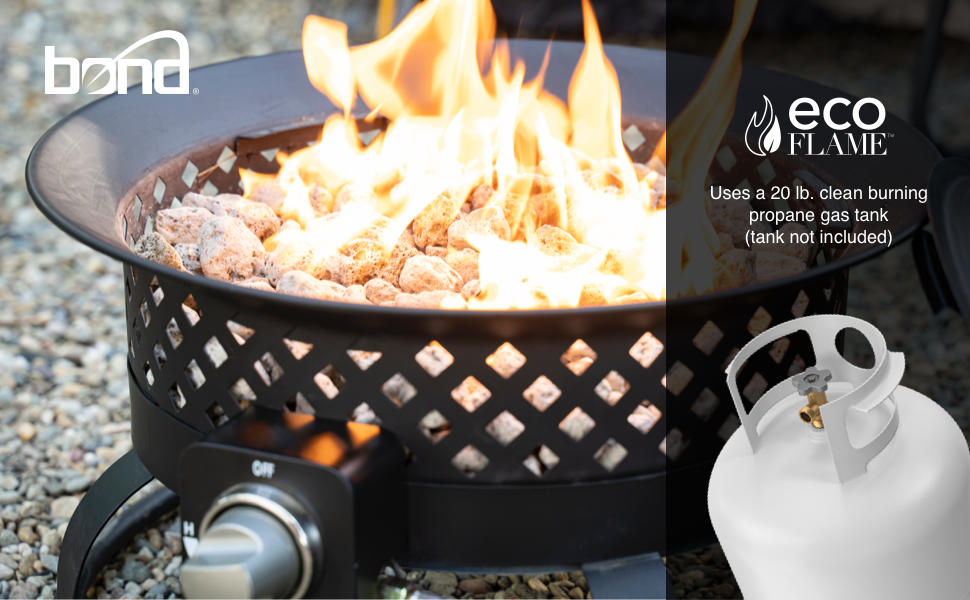 20 lb propane tank gas firepit fire pit outdoor firebowl camping hunting garden beach