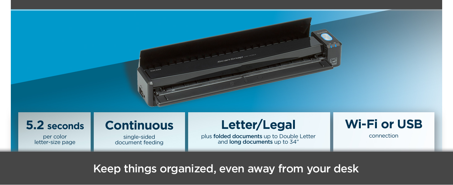 Keep things organzied, even away from your desk