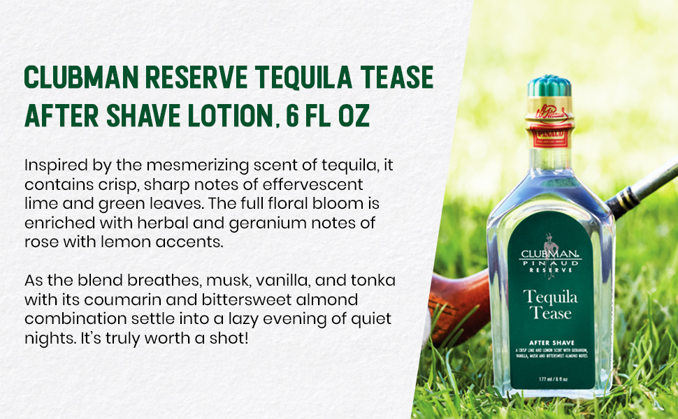 Clubman Reserve Tequila Tease After Shave Lotion, 6 fl oz