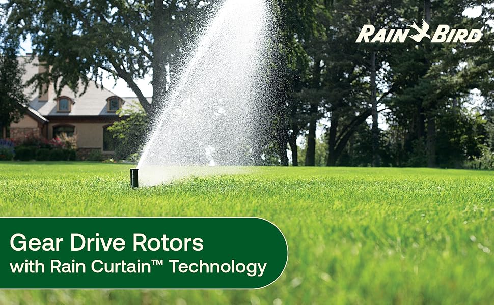 gear drive rotor sprinkler lawn grass turf landscape spinkler